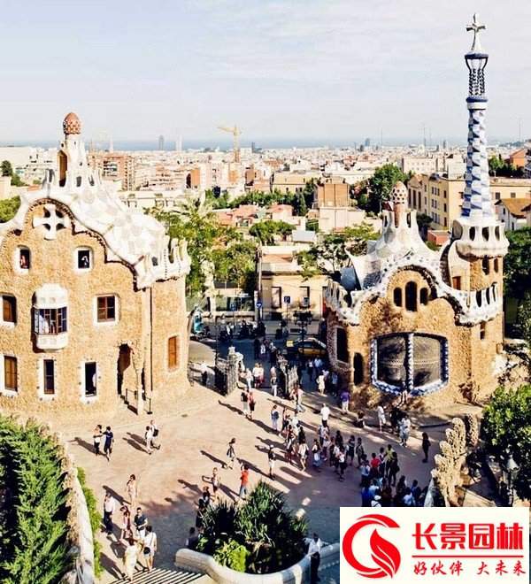 西班牙Güell公园景观设计图赏 西班牙Güell公园景观设计图赏