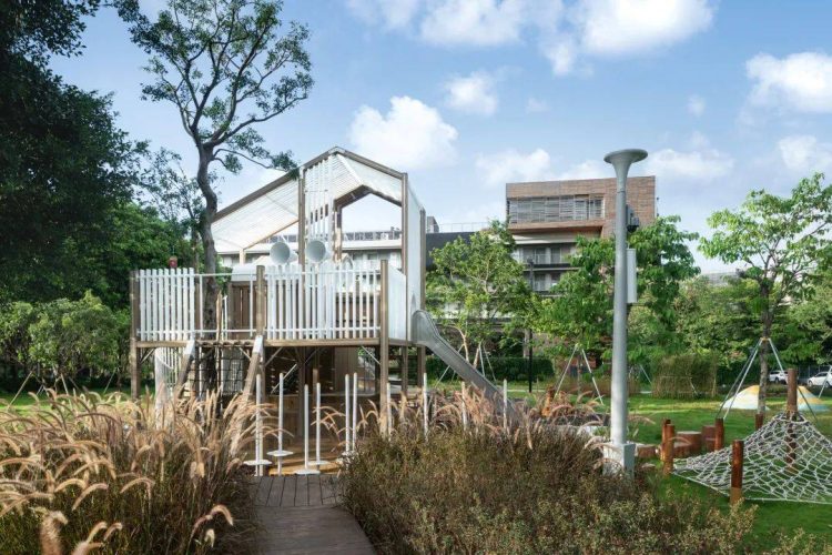 别墅庭院花园儿童娱乐区设计-成都青望园林景观设计公司-1