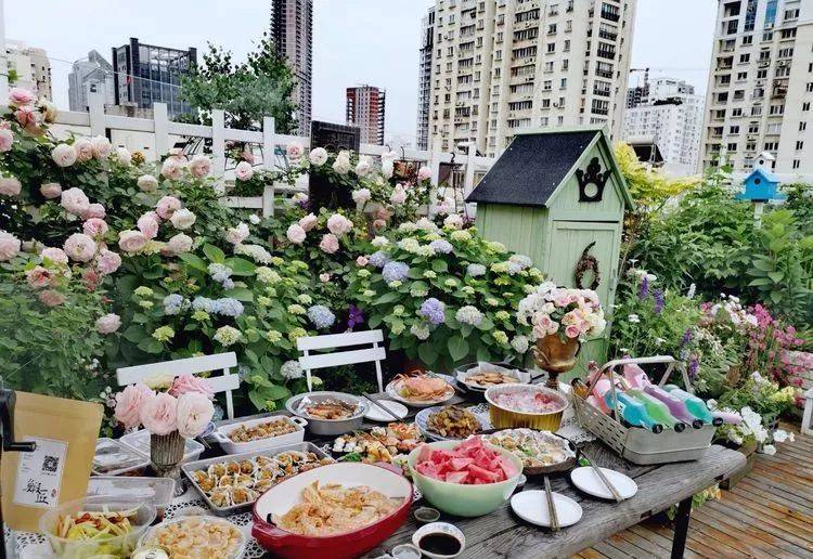 80平屋顶花园设计实景图案例，效果非常理想-青望私家花园设计-1