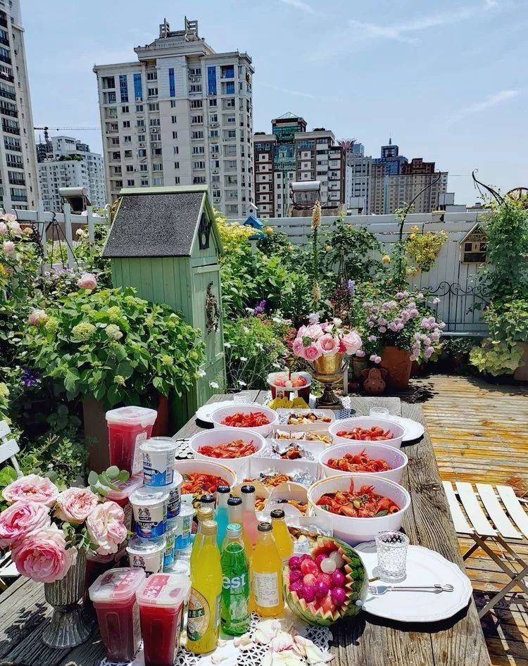 80平屋顶花园设计实景图案例，效果非常理想-青望私家花园设计-1