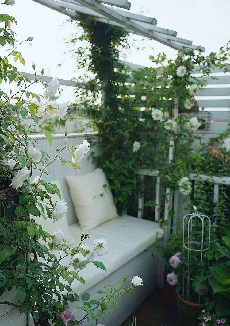 80平屋顶花园设计实景图案例，效果非常理想-青望私家花园设计-1