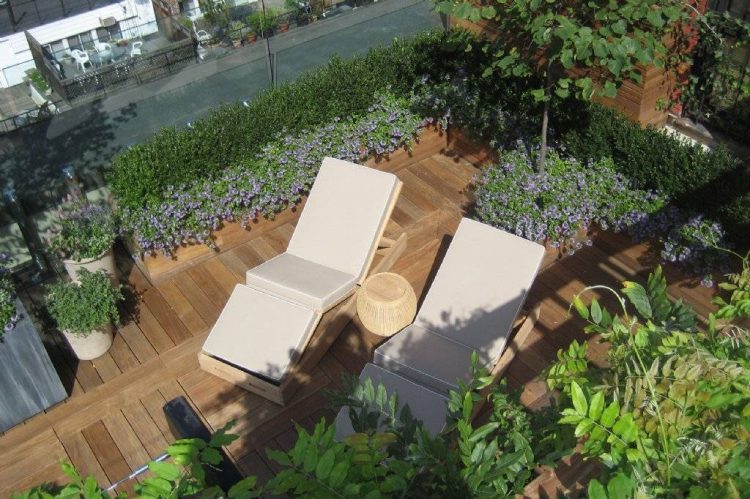 35平米的花园装修设计效果图实景图-成都青望园林景观设计公司-1