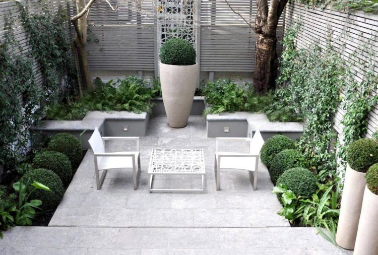 现代极简风格庭院花园设计实景图片-成都青望园林景观设计公司